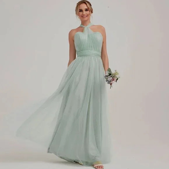 green emerald velvet dress Beautiful Prom Dress Pale Sage Green tulle With Handmade Fowers Long F –  Siaoryne